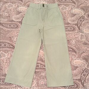 & Other Stories Green Wide Leg Pants